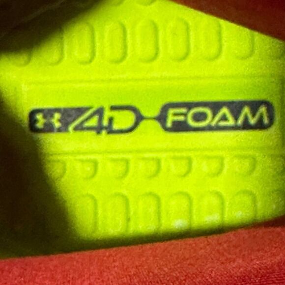 Under Armour Highlight 2 MC Knit Men’s Football Cleats Red, White, & Yellow Colo - Picture 4 of 15